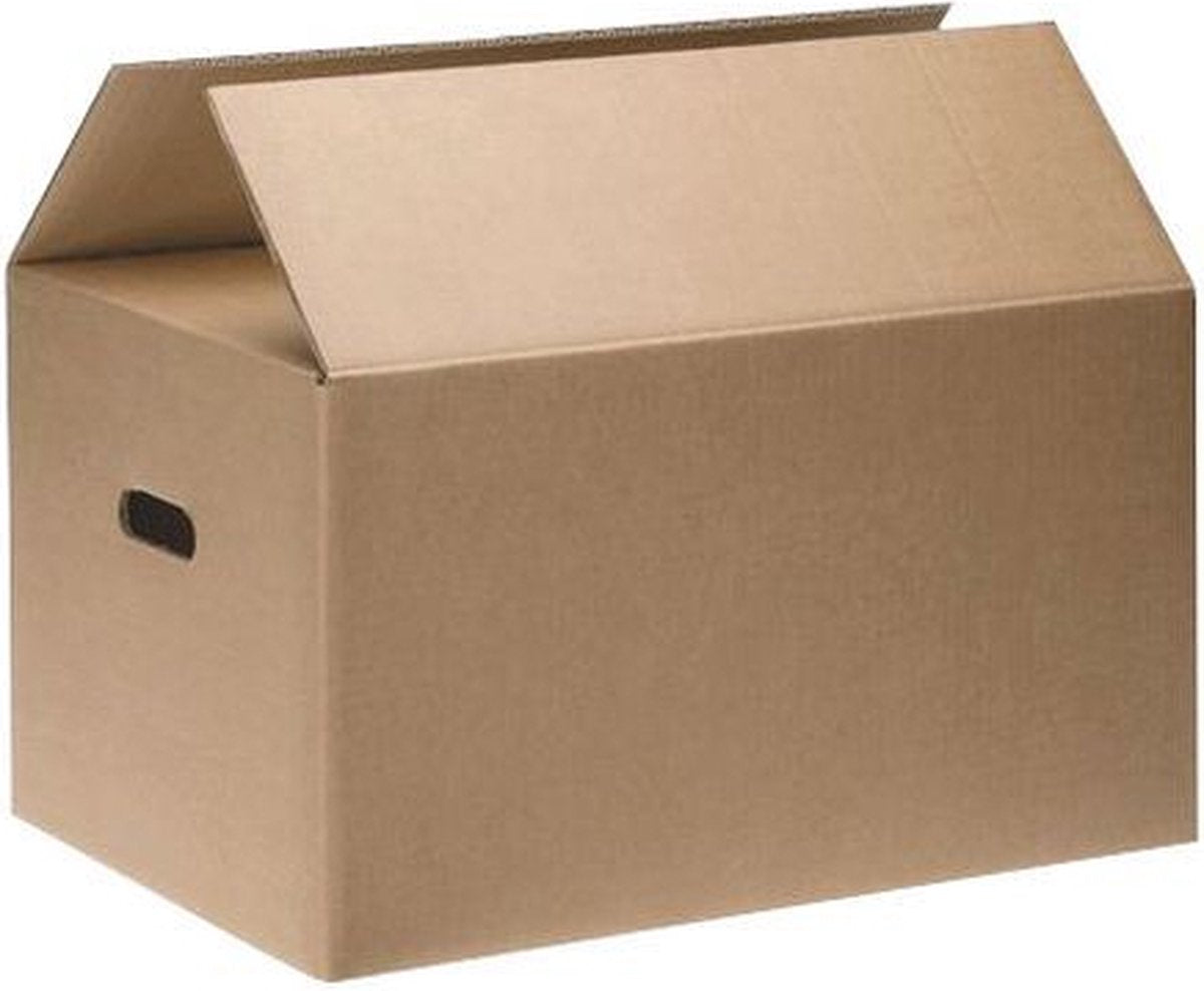 Verhuisdozen - Boekendoos-verhuisdoos - 40x27x28 - 50 stuks + 3 rollen tape - 30 l