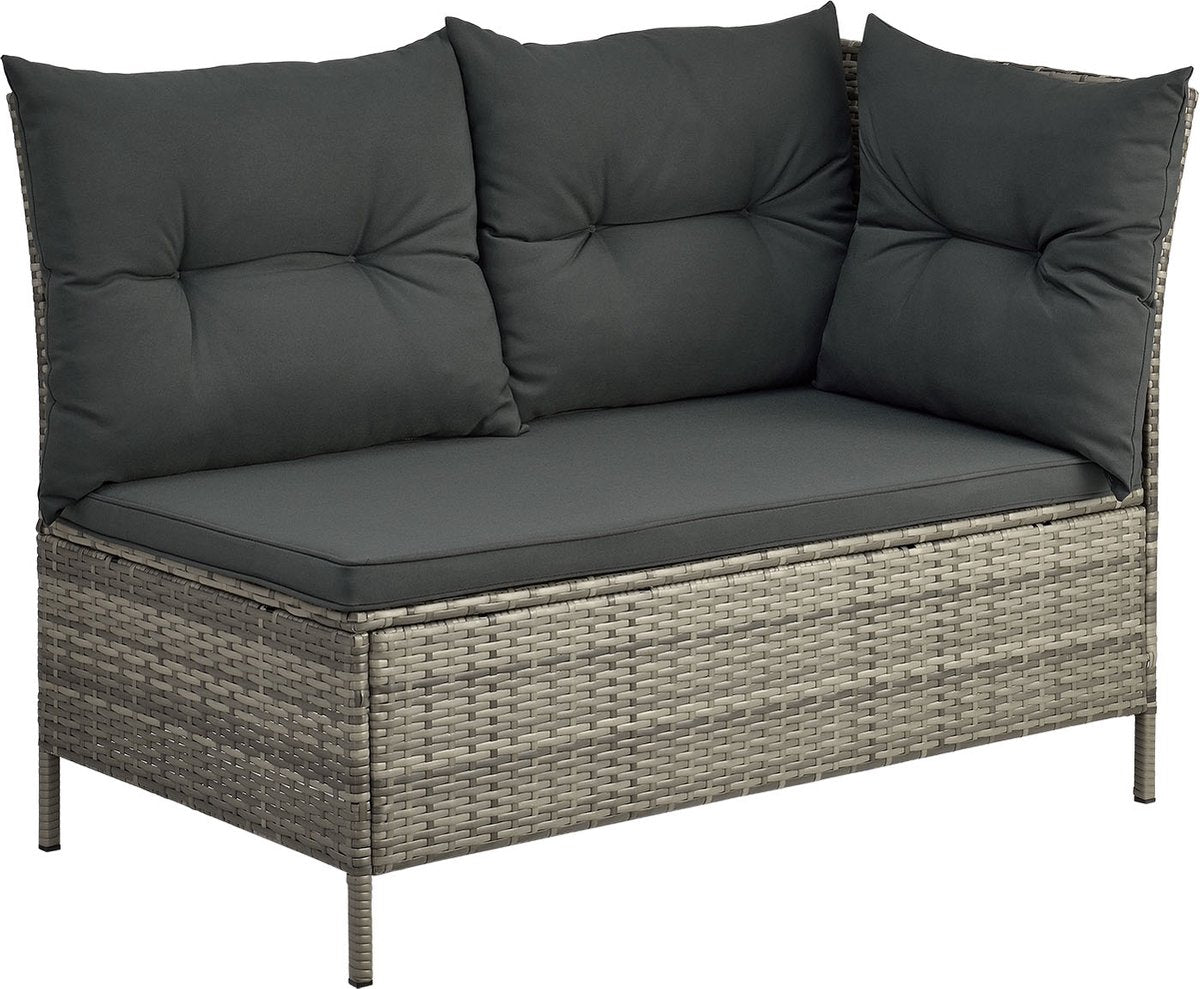 Polyrotan Loungeset - Manacor - Grijs