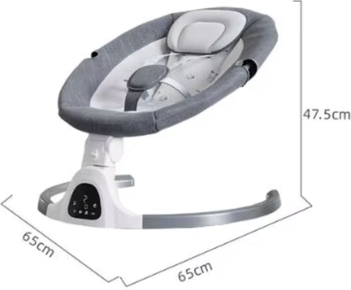 J&R Elektrische Wipstoel - Wipstoel - Babystoel - Baby Swing - Schommelstoel - Elektrisch - Afstandsbediening - Bluetooth voor muziek - Roze