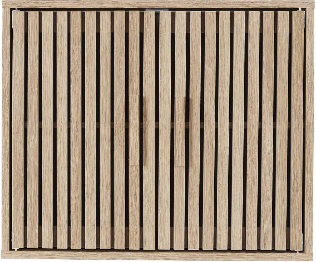 Wall-mounted cabinet Klaus Wall Bathroom Cabinet Hanging with Panels - Brown