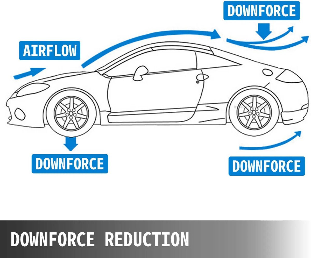 Spoiler - Achterspoiler - Universele Spoiler - Vleugel - Voor Elke Auto - Aluminium