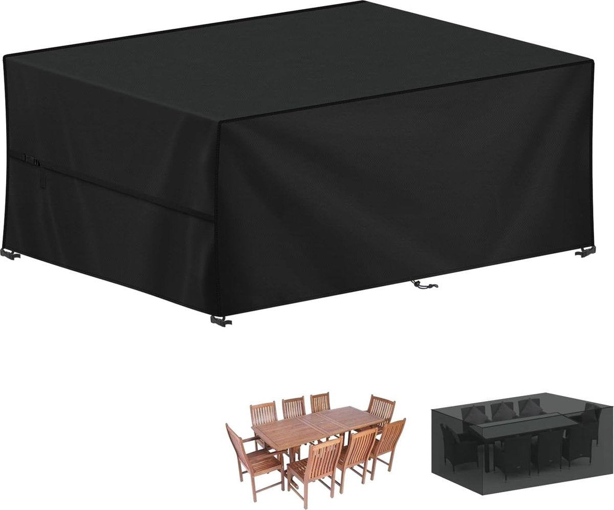 Garden furniture cover for garden tables, 240 x 120 x 75 cm, lounge furniture cover, waterproof garden furniture tarpaulin, winter-proof, 420D Oxford covers for tables, chairs,