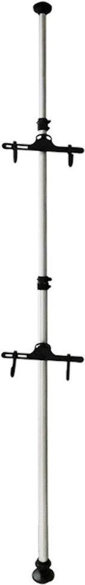 PRO Ceiling Bike Storage System for 2 Bikes - Vertical Bike Rack for 2 Bikes - Bike Holder with Telescopic Storage Bar