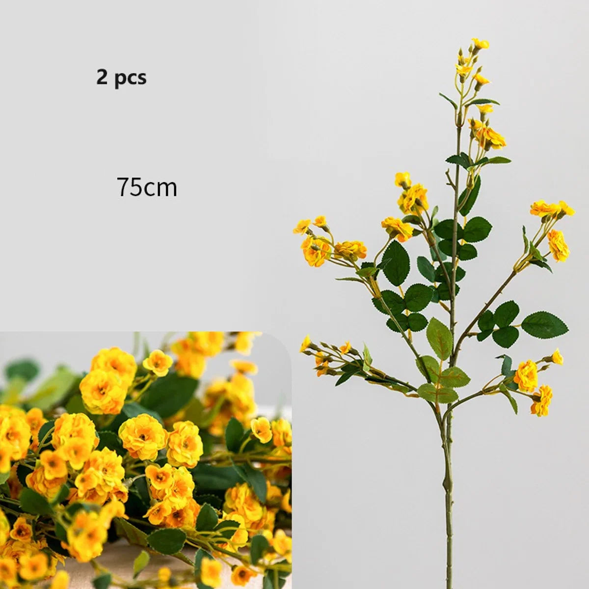 9 Stems - Silk Bouquet Small Rose – 75 cm high – DIY bouquet – DIY – all artificial flowers delivered separately – Spring – multi color – Artificial Flowers - fake flowers - fake flowers - artificial plants