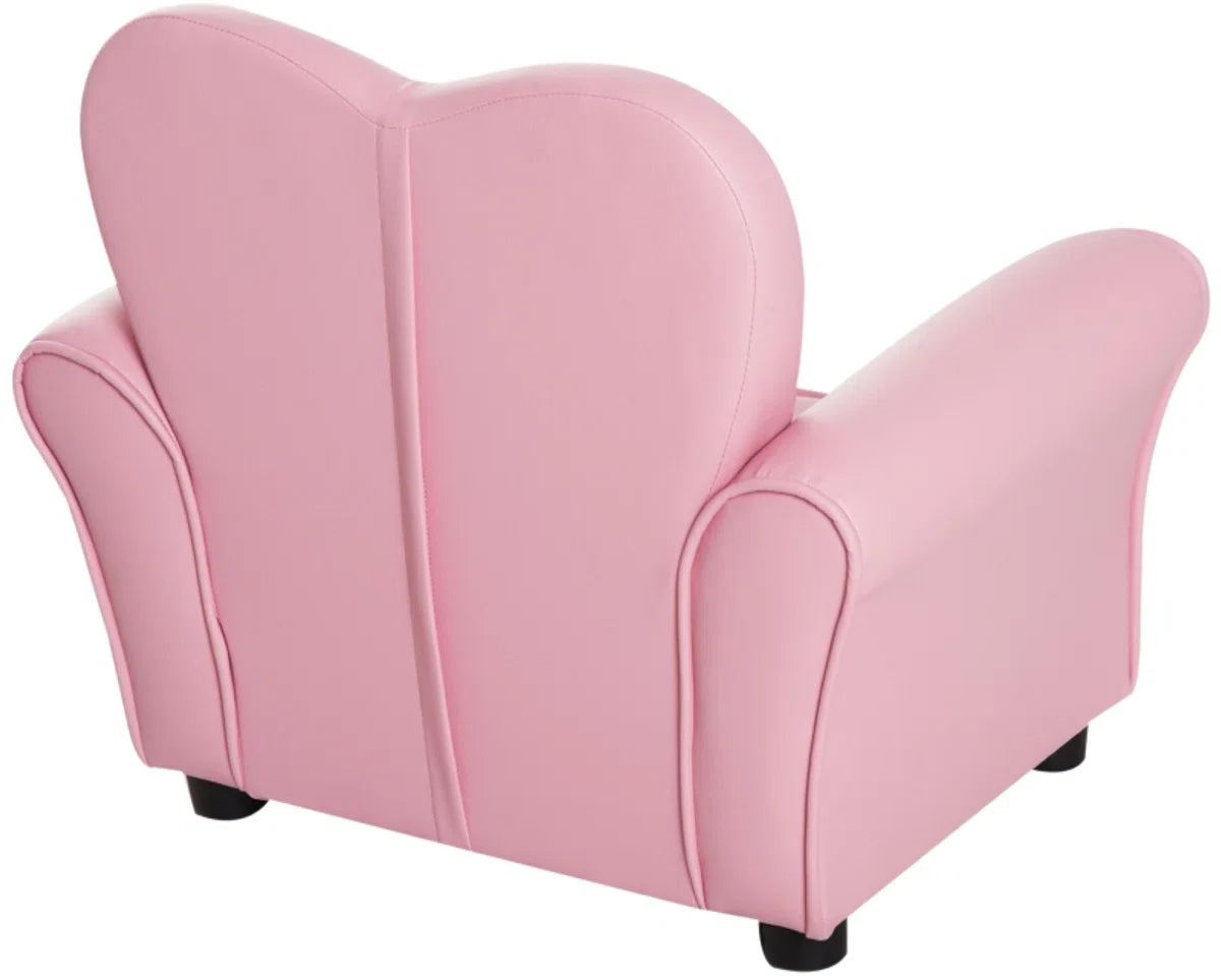 Kinderstoel - Kinderzetel - Kindersofa - Kinderbankje - Roze - L59 x B41,5 x H49 cm