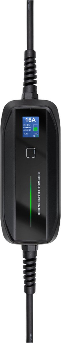 Besen Mobiele Lader met LCD - Type 2 naar Schuko - 10 Meter