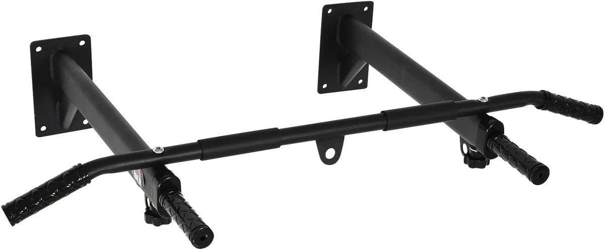 Pull Up Bar - Chin up bar - Pull up bar wandmontage - Pull up bar muur - Optrekstang - Thuis Sporten - Bokszak - Ophangbeugel - Fitness - Belasting 150 Kg - Zwart