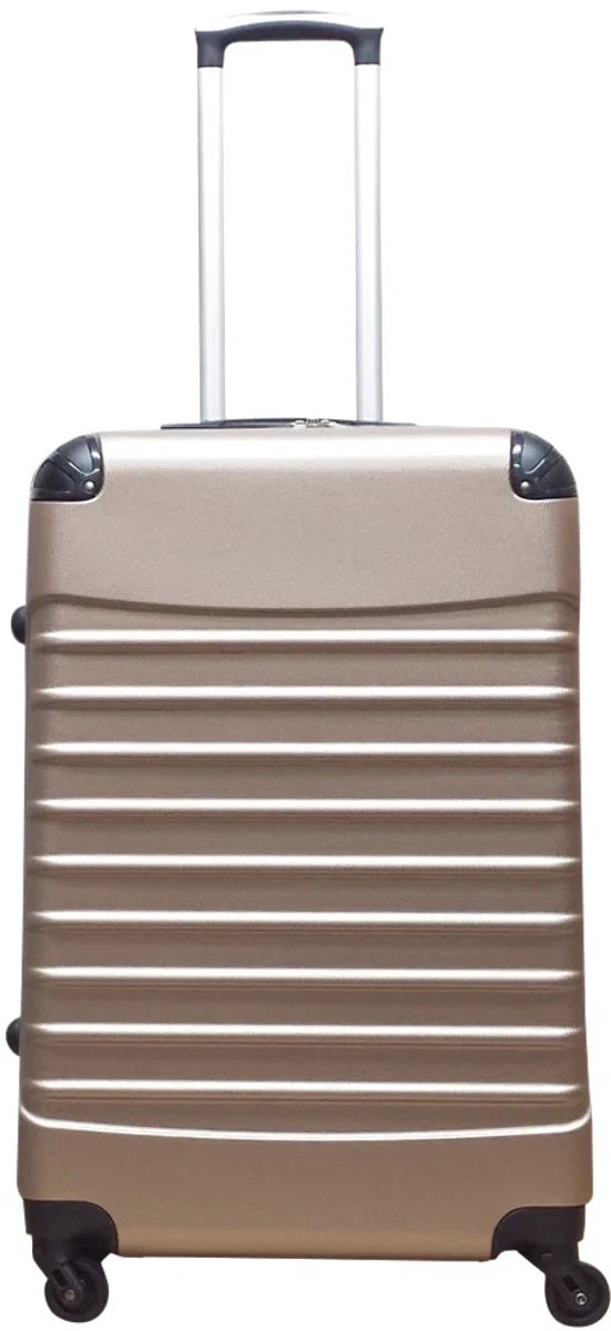 Quadrant 3-delige ABS Kofferset - 2 x handbagagekoffer / 1 x grote koffer - Champagne