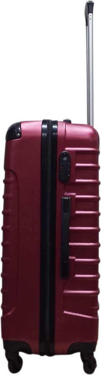 Quadrant 3-delige ABS Kofferset - 2 x handbagage koffer / 1 x grote koffer - Bordeaux