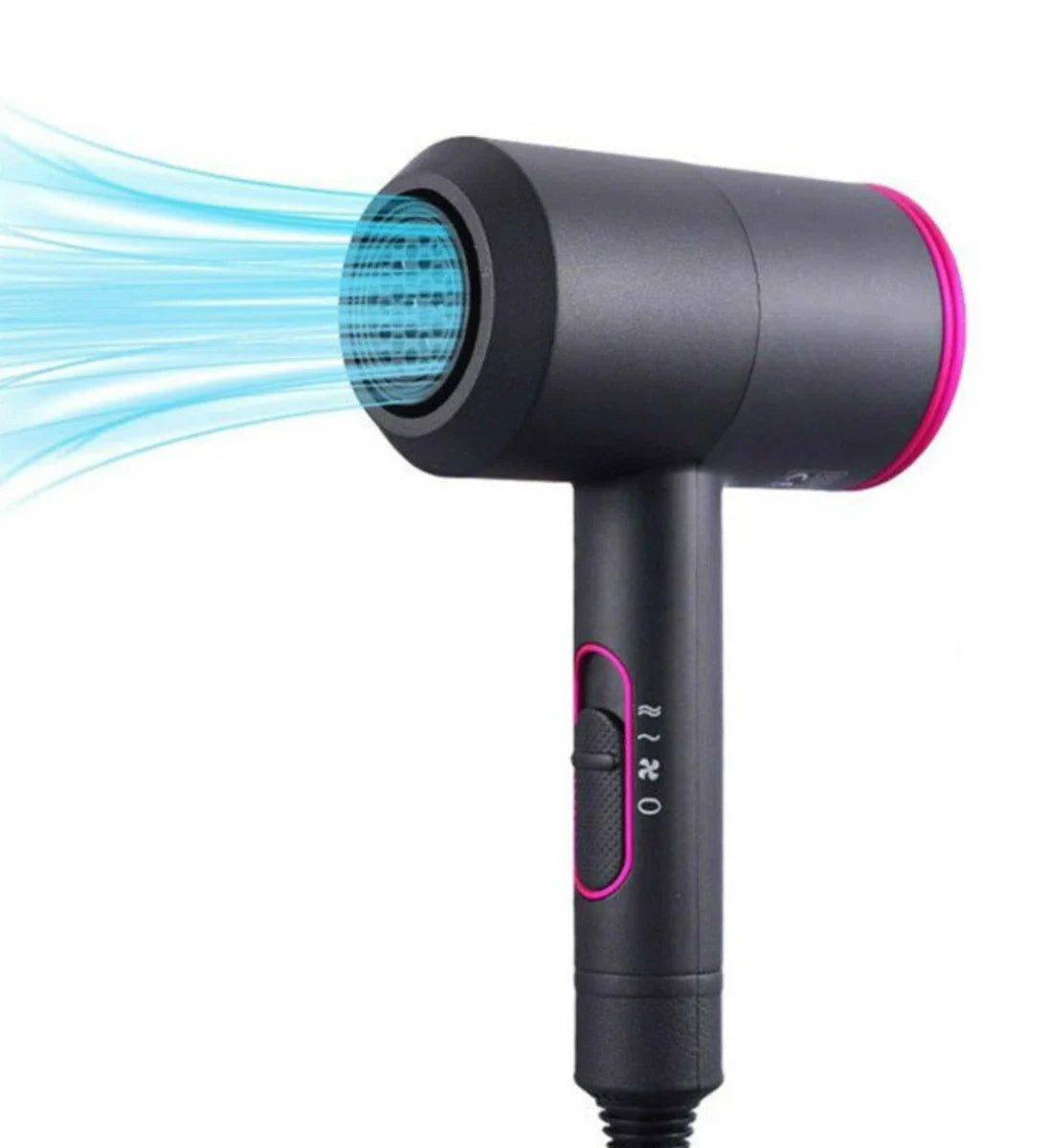 Bolture Föhn met Diffuser voor Krullen - Hair Dryer - Haarfohn - Reisfohn - Kappersfohn - Haardroger - Ionisch - 3 Standen - 2000W