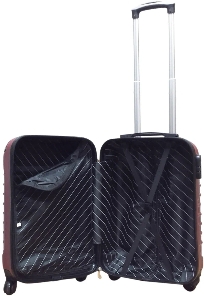 Quadrant 3-delige ABS Kofferset - 2 x handbagagekoffer / 1 x grote koffer - Champagne