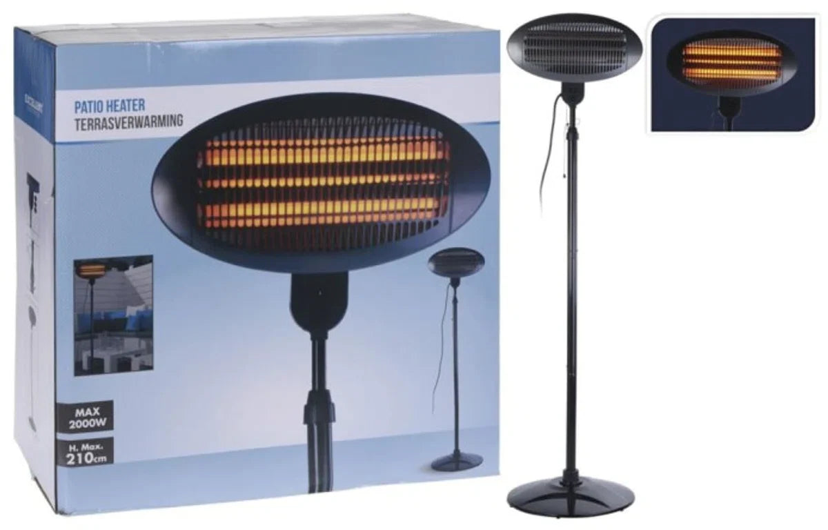 Exellent Electrics Terrasverwarmer - Staand - 3 Warmtestanden - Tot 2000 Watt
