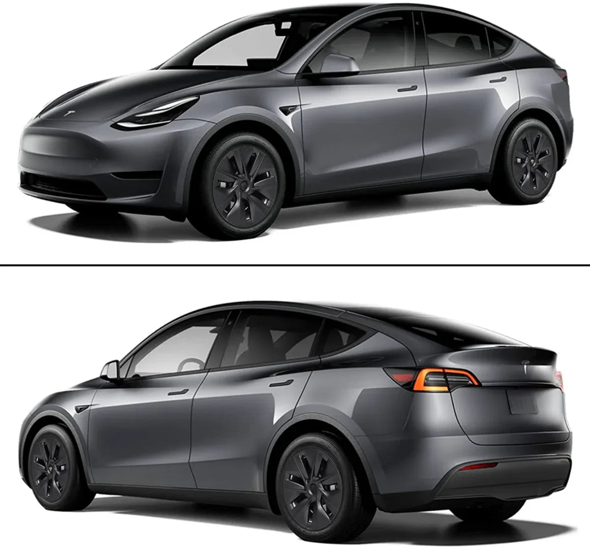 Tesla Model Y 19" Gemini Black Wheel Cover Set (4pcs) - Sporty Performance Look