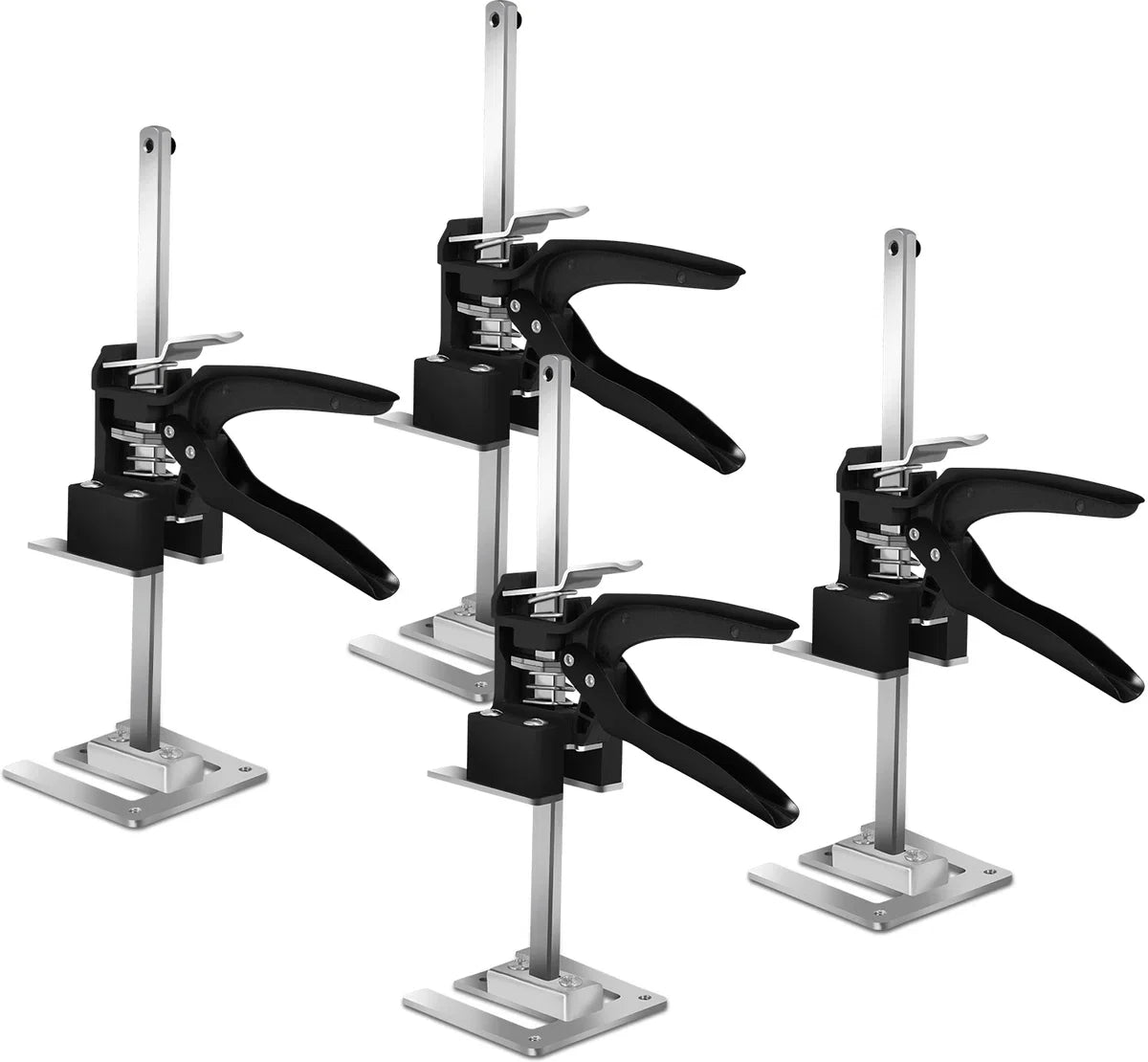 4x handkrik handgereedschapheffer, tegellift, deurlift, klemmen ondersteunen hefsteun, kastheffer tot 240 kg