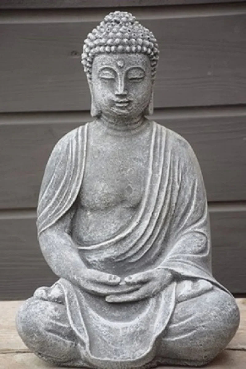 Buddha in lotushouding, Antraciet