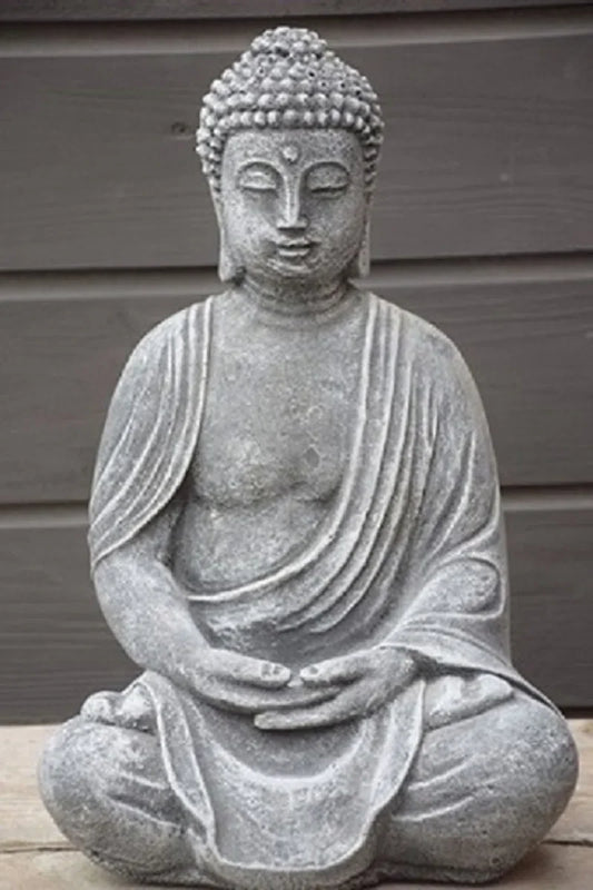 Buddha in lotushouding, Antraciet