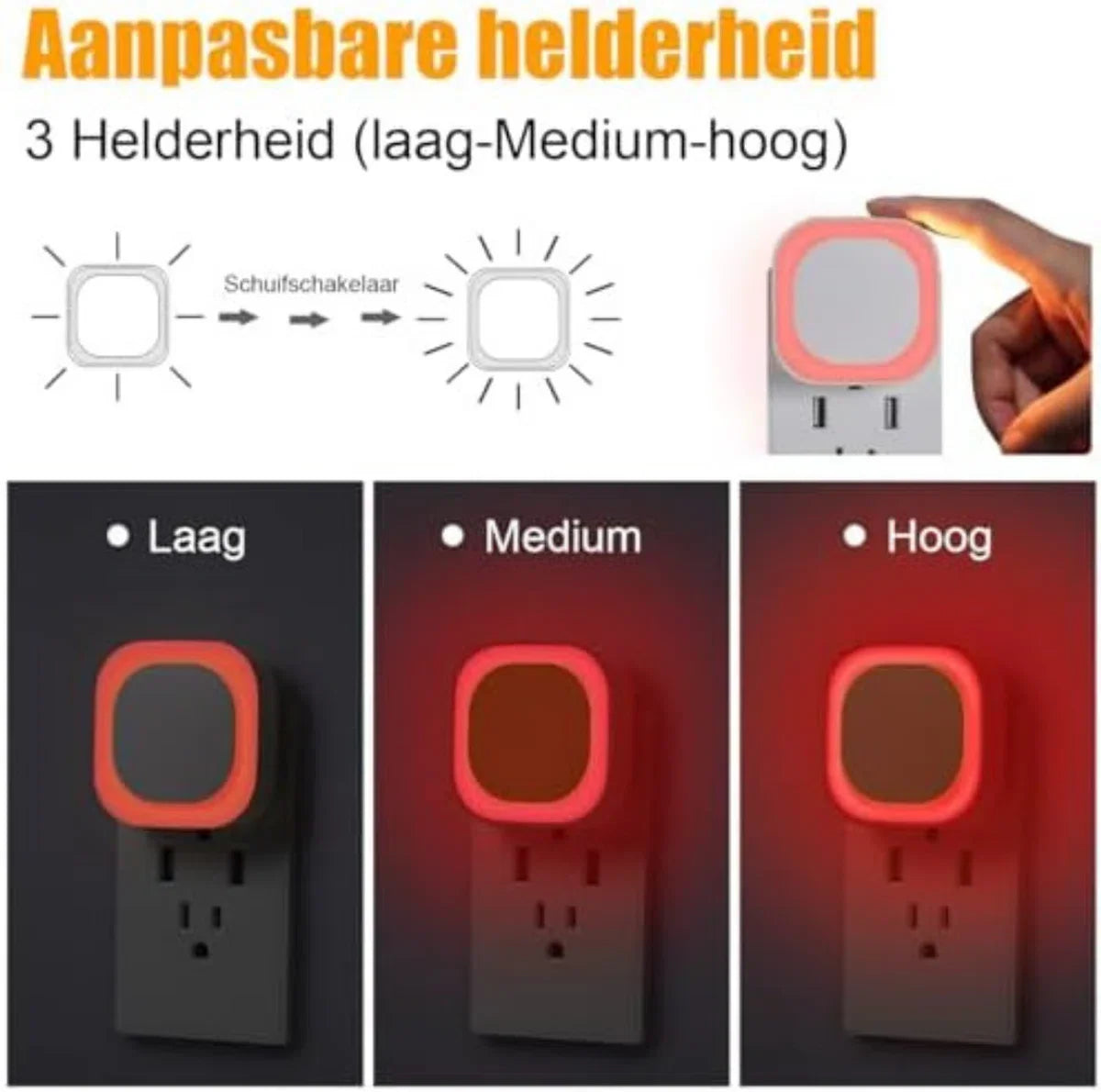 Children's Night Light Socket - Night Light Socket - Children's Night Light Boy - Children's Night Light Girl - Red