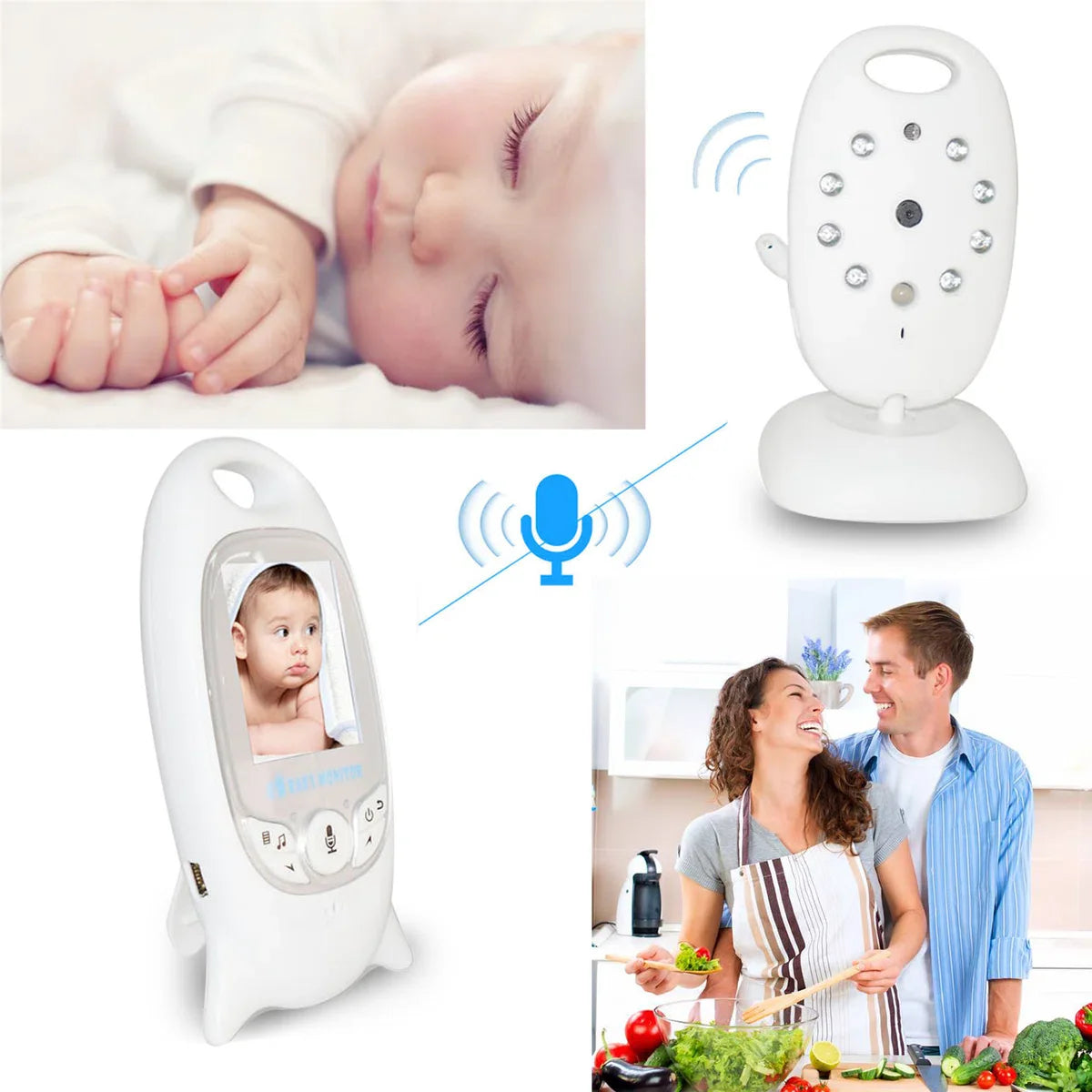 VB601 Babyfoon met camera - Wit JK3