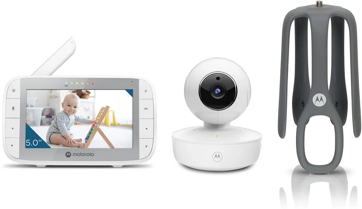 Motorola Nursery Babyfoon met Camera - VM55 - 5-inch Kleurendisplay - Draadloos - Infrarood Nachtzicht - Kantelbare Camera - Terugspreekfunctie