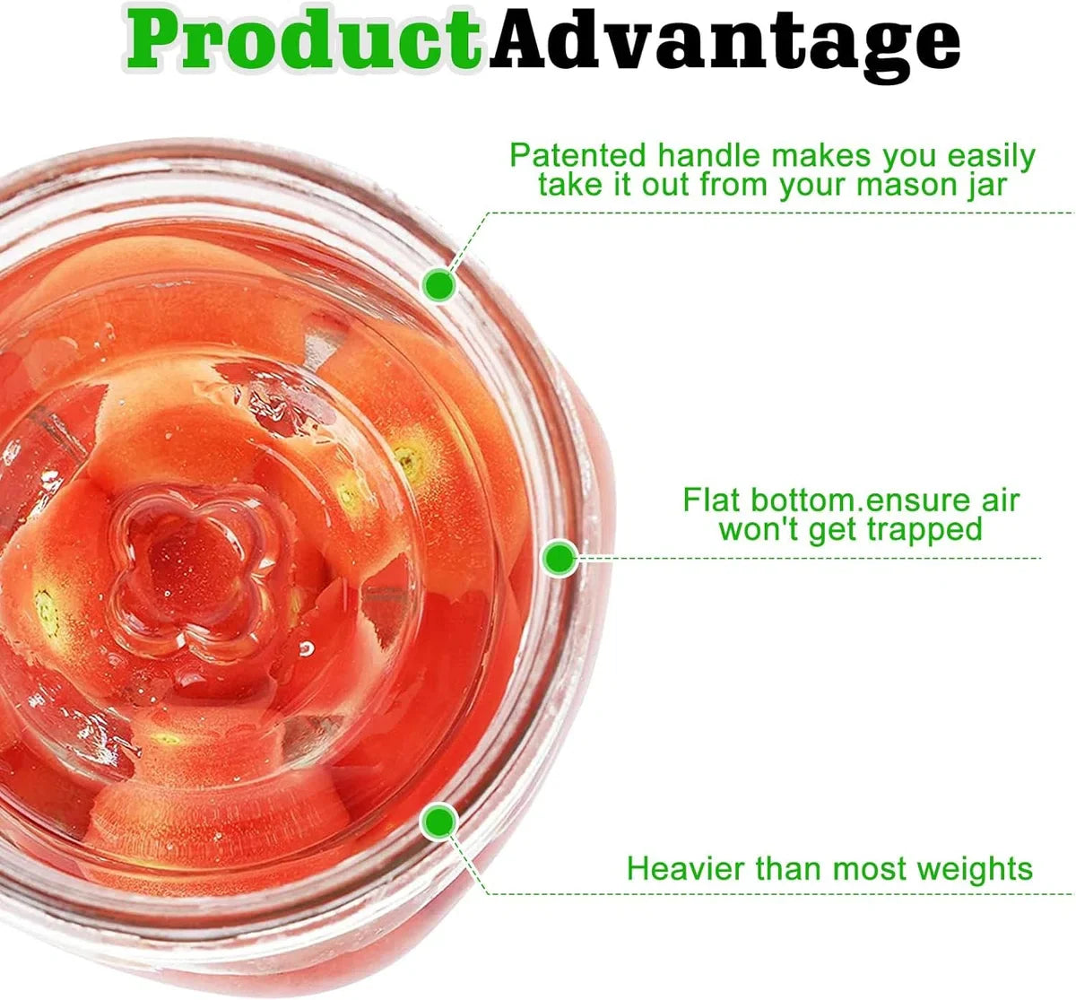 Fermentatiegewichten - Fermenteren - Fermentatiepot - Fermentatie - Verzwaringsstenen - Ø 6,4 centimeter - 4 stuks - Must have voor het inmaken van groente!