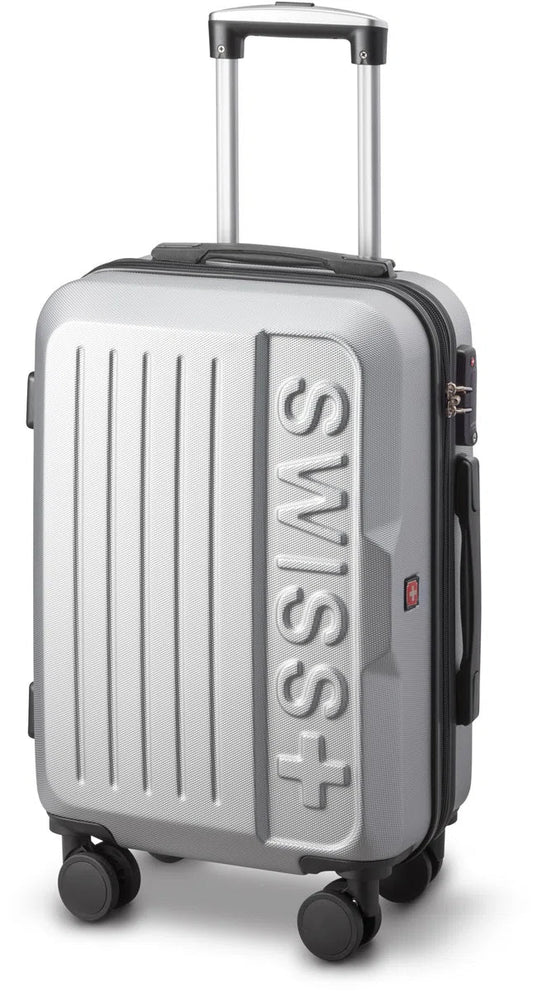 Swiss - Lausanne - Handbagagekoffer - 4 Wielen - TSA-Cijferslot - Zilver