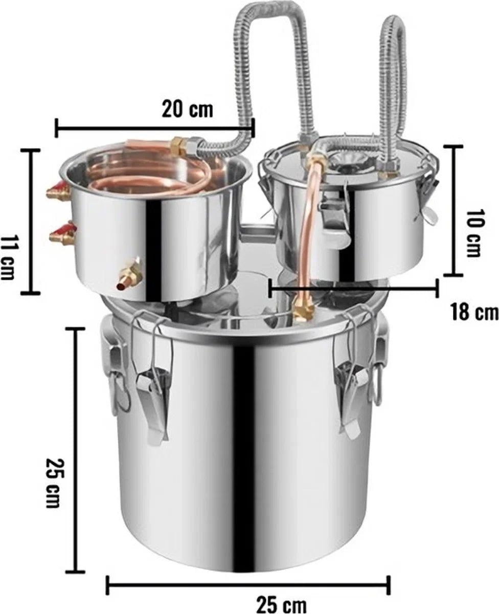 Still - Distilling Kettle - Make Your Own Beer, Wine or Spirits - Fermentation Set