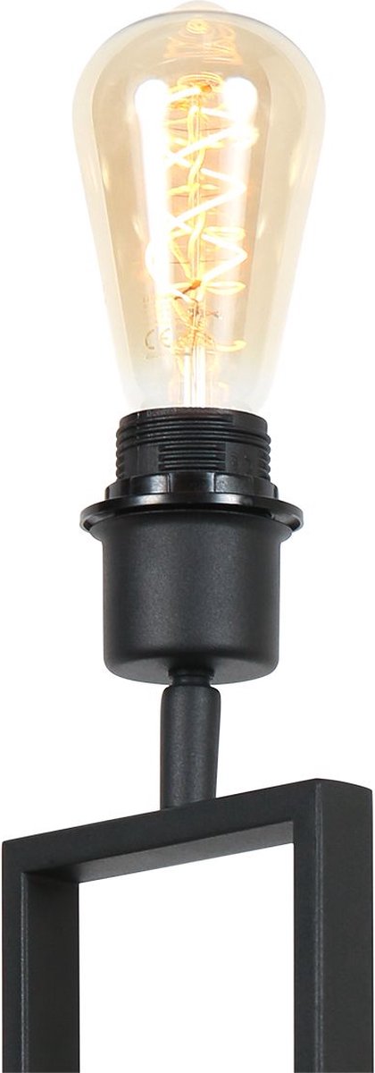 Table lamp black | 1-light | E27 fitting | modern / sleek design | for living room / office | suitable for LED lighting