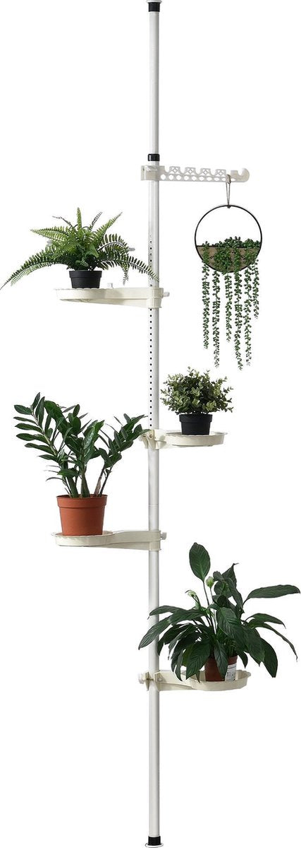Telescopisch plantenrek – plantenstandaard met schalen
