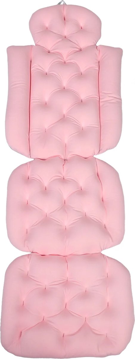 Luxe Badkussen - Roze - Antislip Spa Hoofdsteun Kussen Rugondersteuning - Baden - Waterdicht Babykussen - Biomateriaal