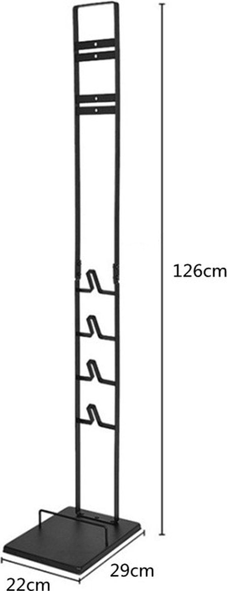 TDR - Vacuum Cleaner Storage Rack - Holder - Suitable for Dyson V6 V7 V8 V10 V11 V12 V15 - Black