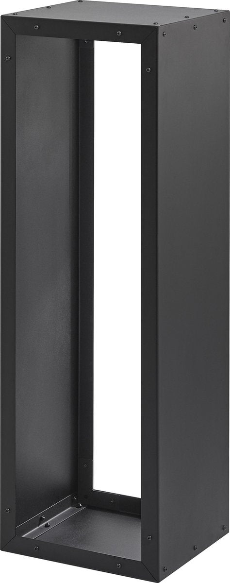 Indoor firewood storage - Firewood rack - Black metal - 116x38x35cm