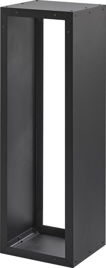 Opslag Haardhout binnen - Haardhout rek - Brandhout rek - zwart metaal- 116x38x35cm