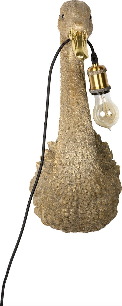 Wall lamp - Animal lamp Golden Swan