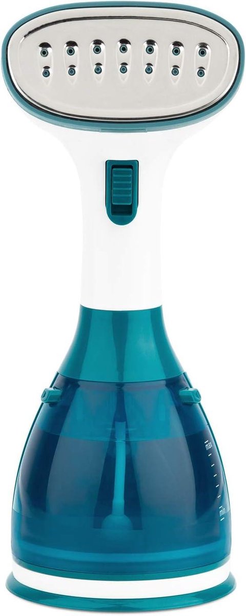 Handheld Steamer Lightweight Ergonomic Travel Steamer Continuous Steam 32 g-min Unlimited Autonomy Stainless Steel Soleplate Ready in 30s Water Tank 280mL Blue - Handy Steam Cleaner Garment Steamer