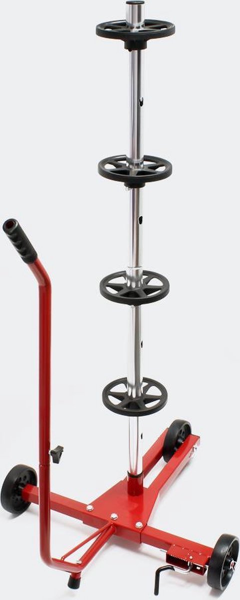 Banden- en velgenrek met trolley