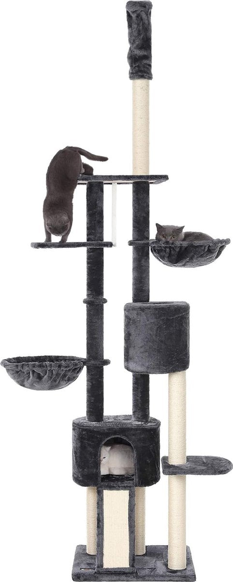 Krabpaal, krabpaal, plafondhoog, 2,4-2,6 m, rookgrijs PCT110G01