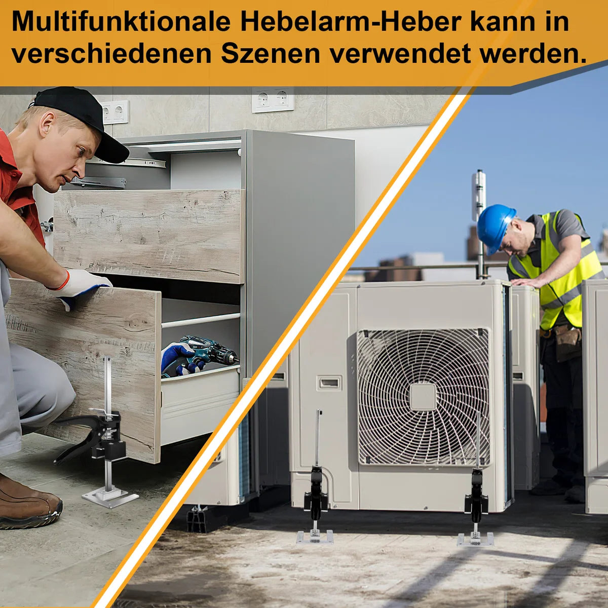 4x handkrik handgereedschapheffer, tegellift, deurlift, klemmen ondersteunen hefsteun, kastheffer tot 240 kg