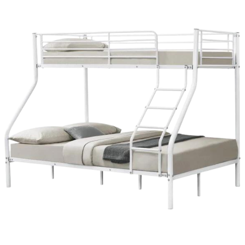 Metal Bunk Bed Children's Bed - White