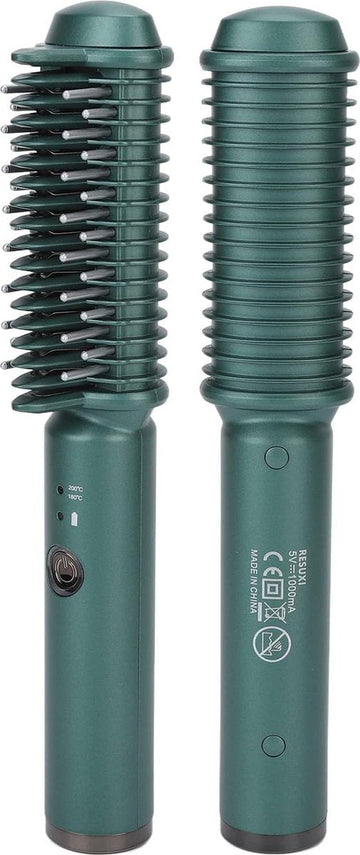 Draadloze Stijltang - Draadloze krultang - Stijlborstel - Mini Stijltang - Reis Stijltang - Draadloze Krultang - Hair Straightener - 2 in 1