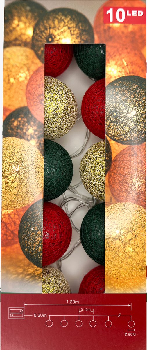 Complete Christmas Decoration Gift Set - LED Lights - Christmas House - Light Balls - Table Runner - Christmas - Gift - Christmas Box