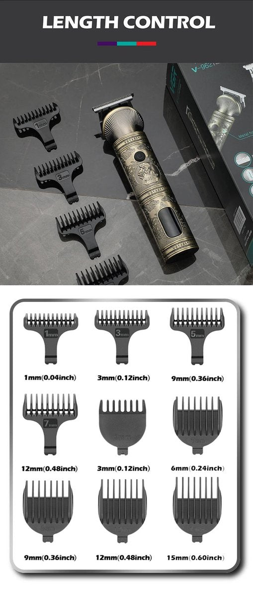 Bolmans - Tondeuse - Haartrimmer - Trimmer - Tondeuse Mannen - 6 in 1 - Tondeuse Hoofdhaar - Tondeuse Hond - Scheerapparaat - Met Display - USB C