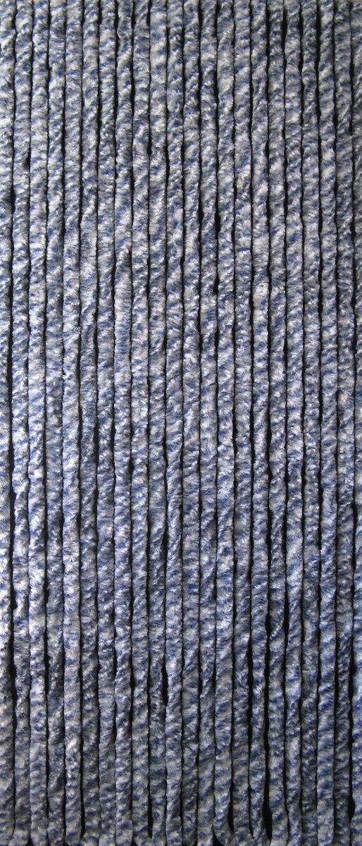 Kattenstaart - 100x230 cm - Blauw/Grijs/Wit