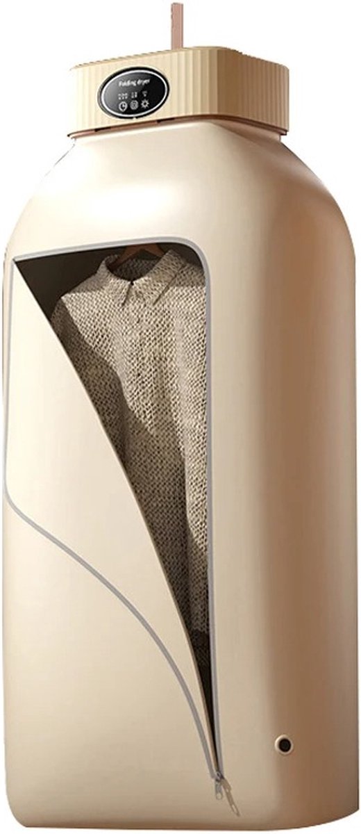 Multifunctional Dryer - Electric Clothes Dryer - Portable Compact - Foldable Clothes Dryer - 1000 W - Small Dryer - Smart Dryer - Timer Setting - Beige