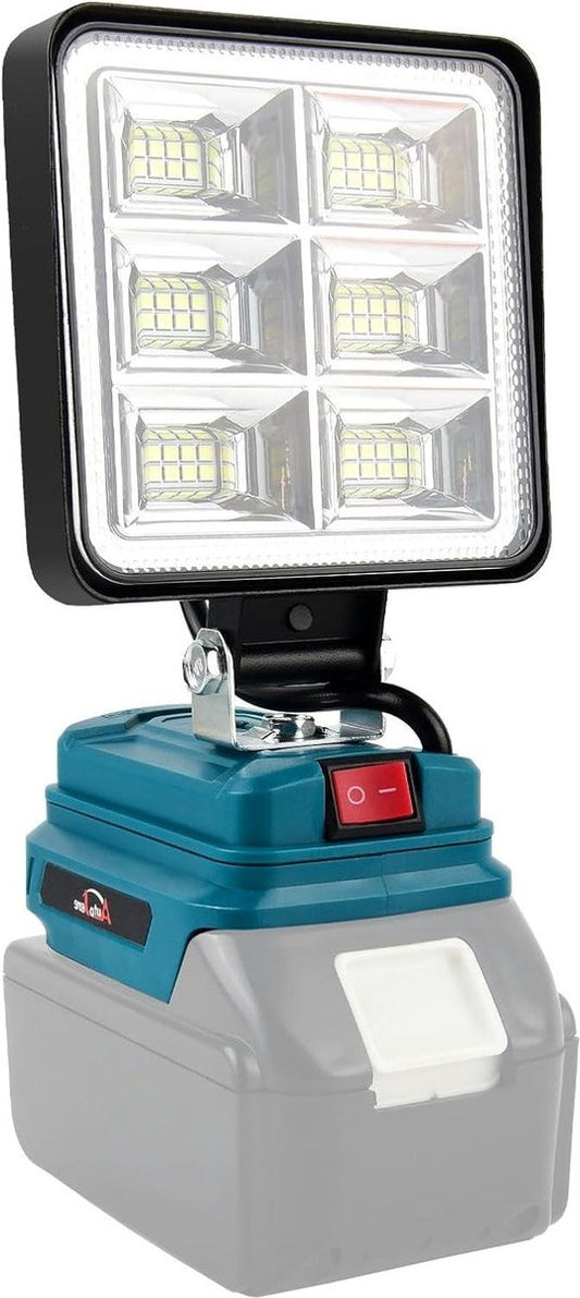 18 V 50 W draadloze schijnwerper - Batterijlamp Makita - USB-opladen - Draagbare LED-werklamp - Autoreparatie - Thuisverlichting - Camping - Vissen - 10 cm