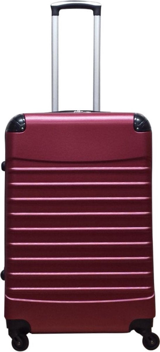 Quadrant 3-delige ABS Kofferset - 2 x handbagage koffer / 1 x grote koffer - Bordeaux