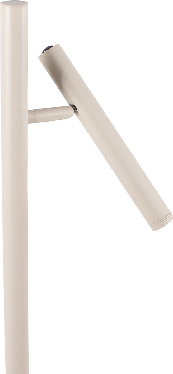 Staande Luogo leeslamp | 1 lichts | zand / beige / crème | metaal | 133 cm | vloerlamp | dimbaar | modern design