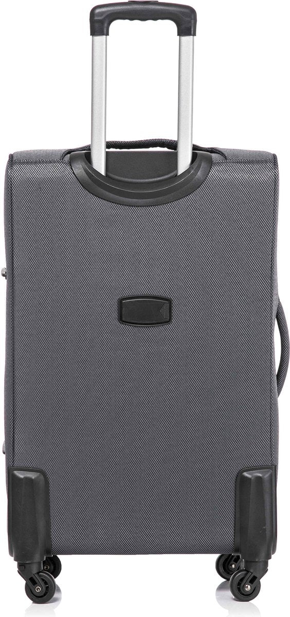 Dubai Abu Dhabi Grote XL Koffer - 88 cm - 125/135 liter - Uitbreidbaar - Grijs