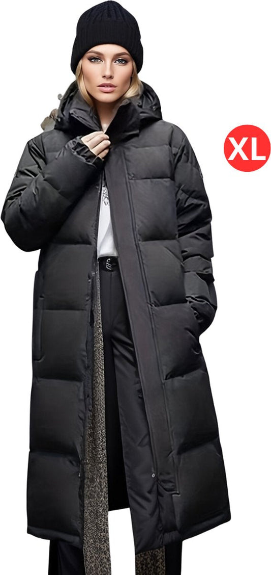 Winterjas - Parka Dames Winterjas - Winter - Volwassenen - Zwart - Maat XL