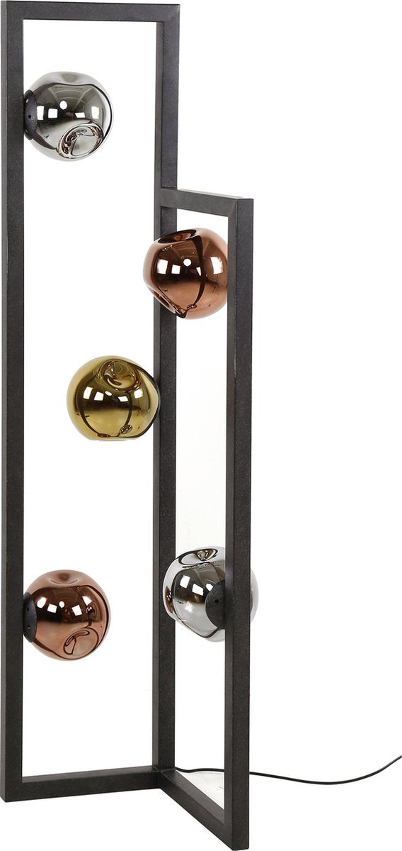 Vloerlamp Stellar 5 lichts | Arctic zwart | 30x30x130 cm | industrieel design | woonkamer / slaapkamer | moderne sfeerverlichting