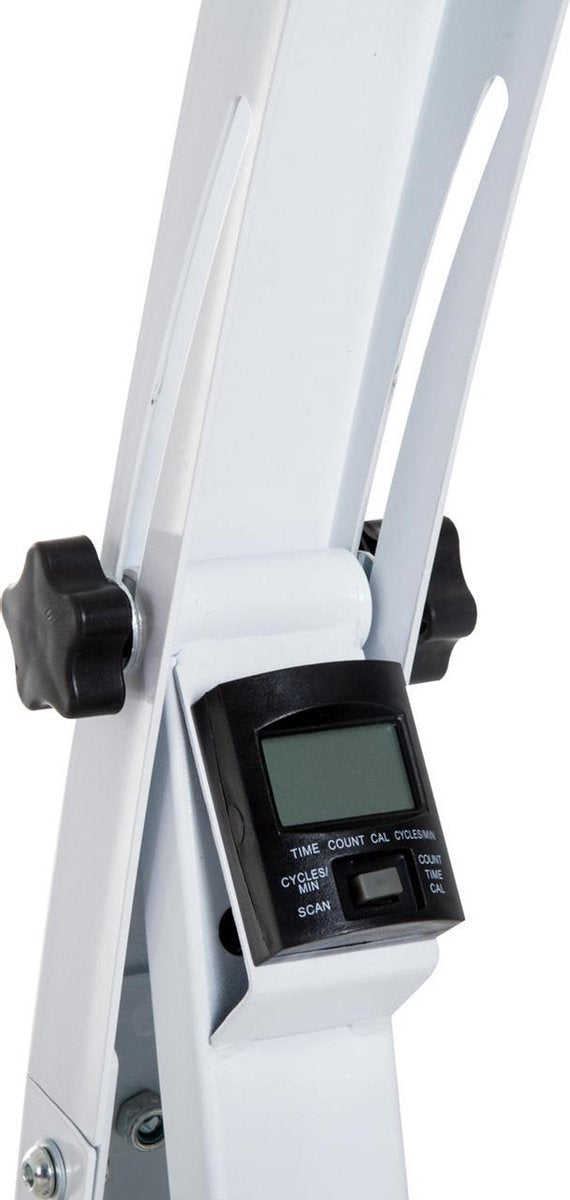 Hometrainer senioren - Fietstrainer - Fitness - Wit - 41 x 50 x 96 cm